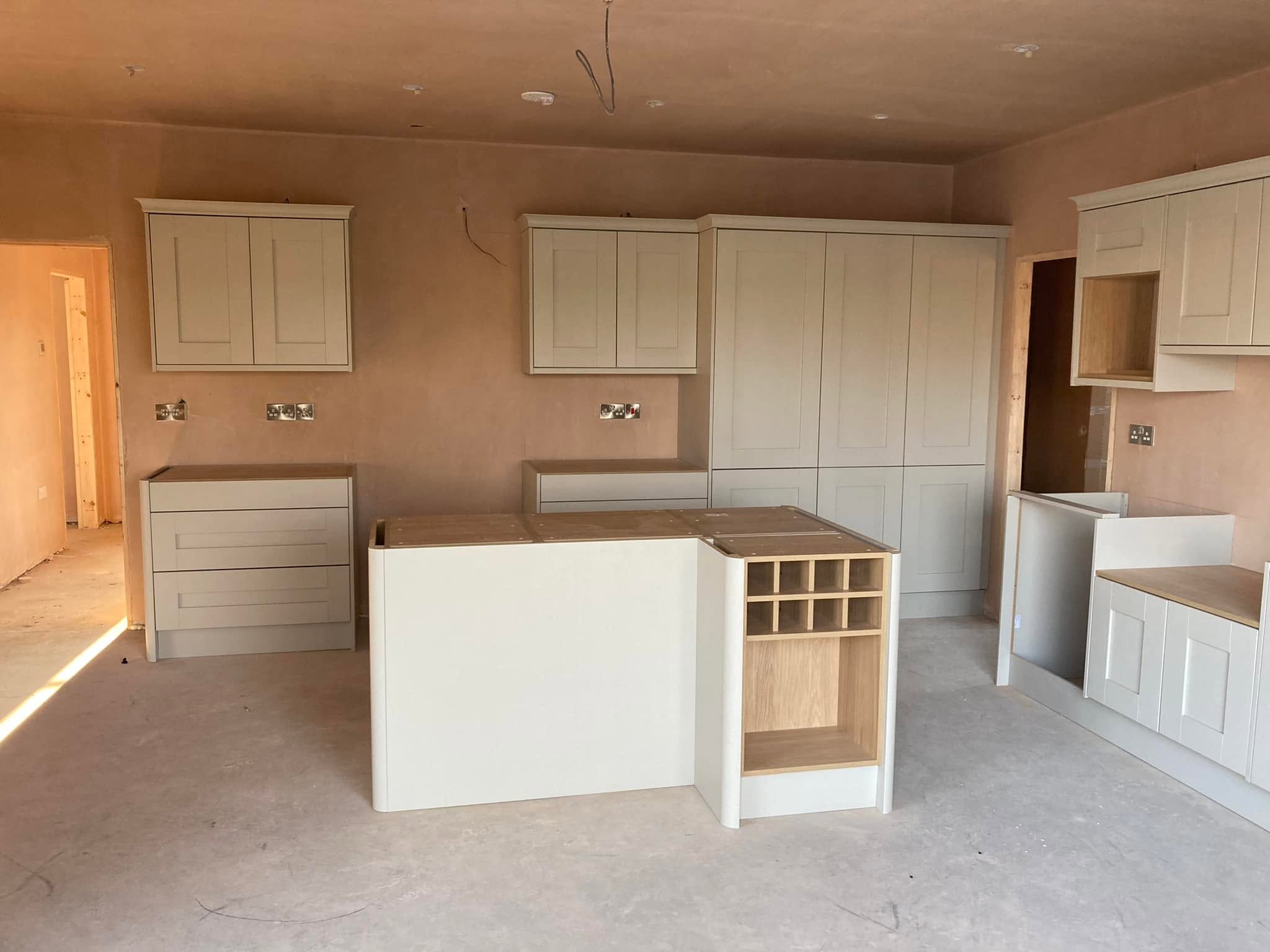 Second Fix Fitted Kitchen Island Installation