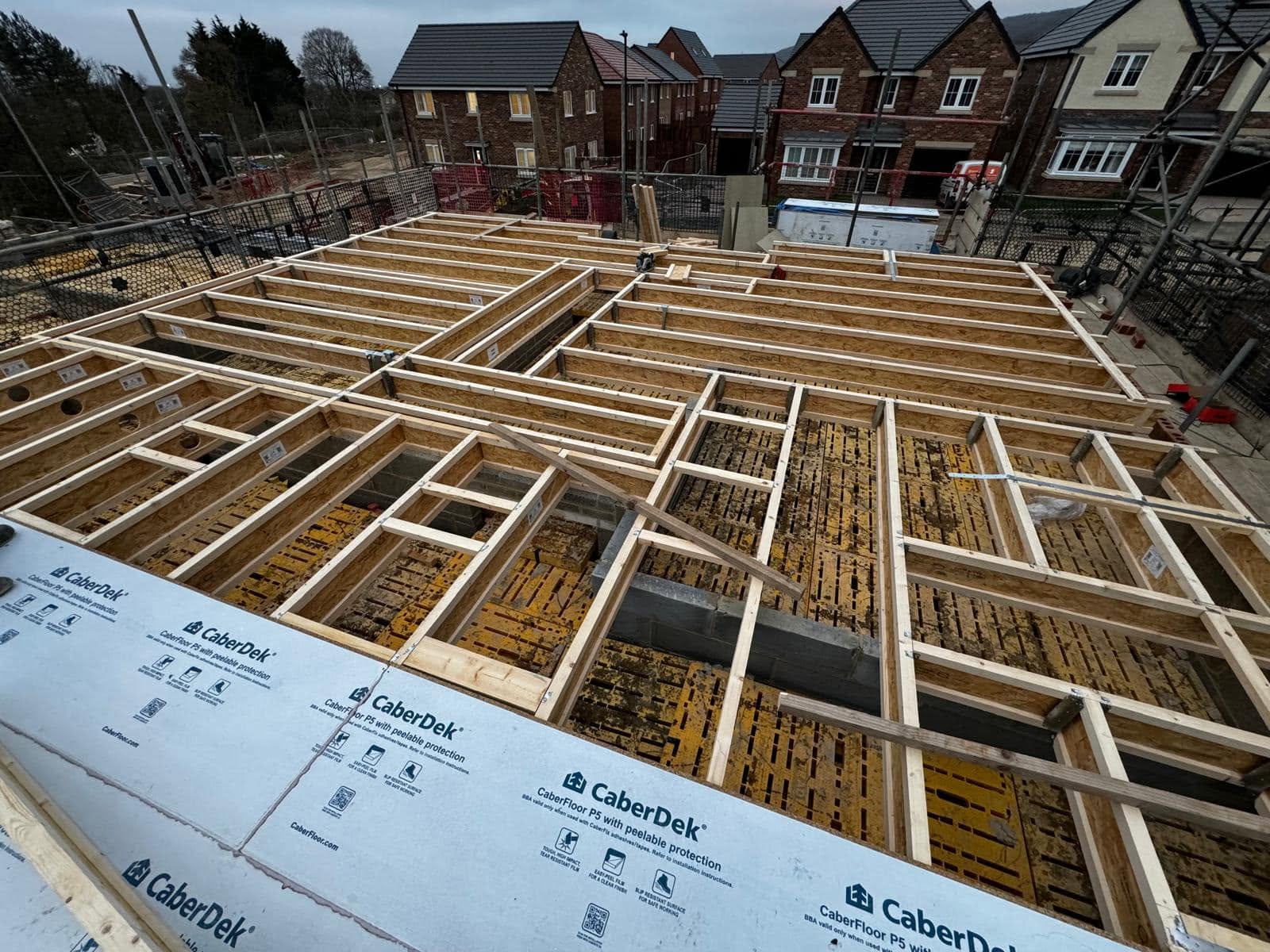 Timber Frame Installation with CaberDek I-Joists