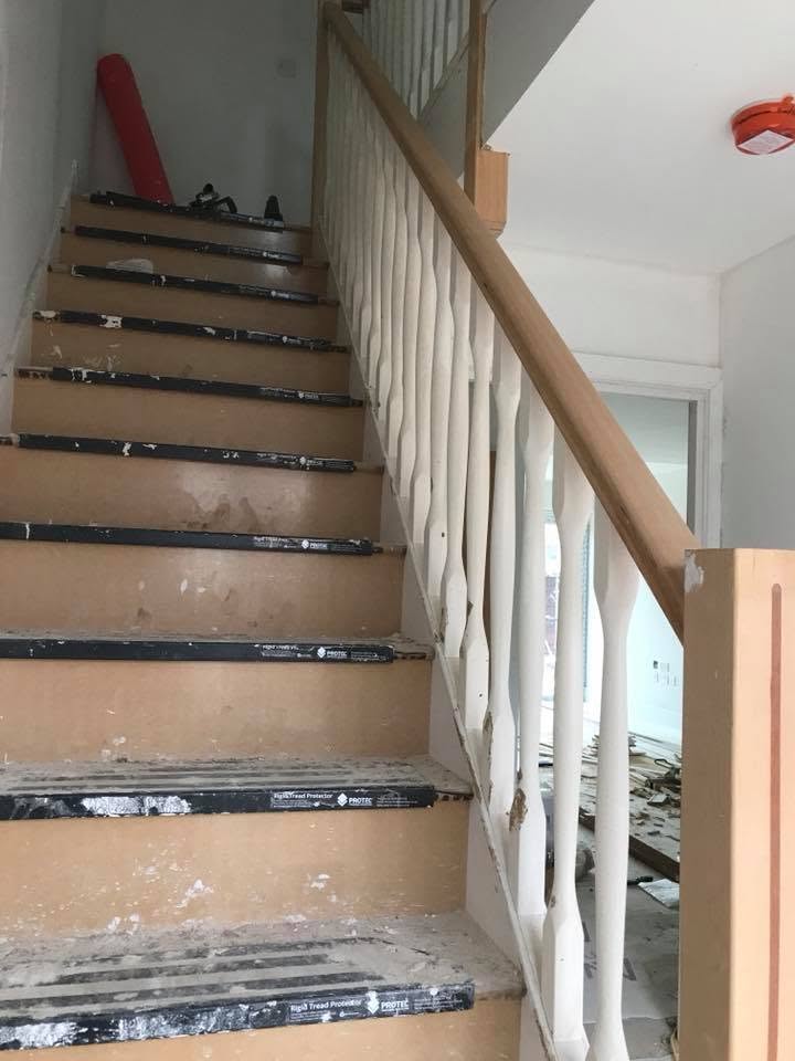 Internal Staircase Installation with Turned Balusters