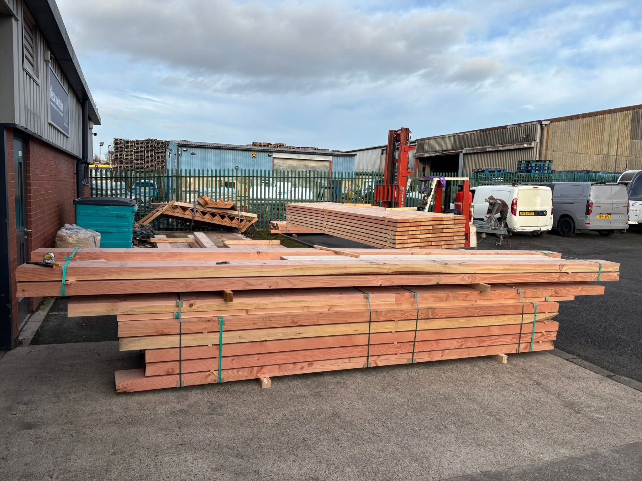 Workshop Yard & Douglas Fir Structural Timber Baulks